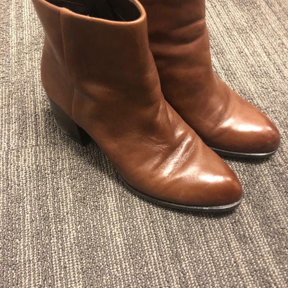 Sam Edelman Joey Booties 36/6 Burnt Umber - Picture 2 of 7